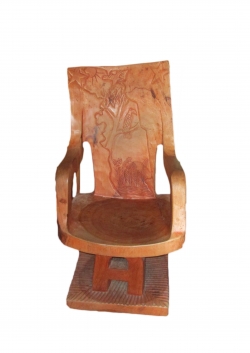 fauteuil royal en bois